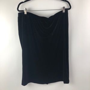 Cato velvet pencil skirt